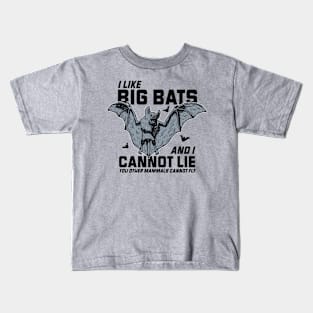 I Like Big Bats & I Cannot Lie // Funny Halloween Bat Rap Parody Kids T-Shirt